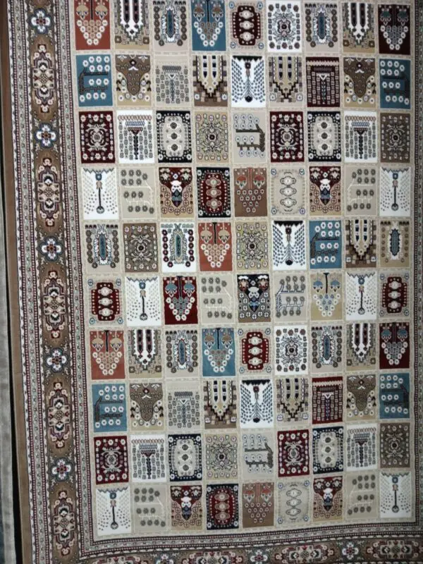 Vintage Patchwork Carpet with Traditional Patterns - 2m x 3m