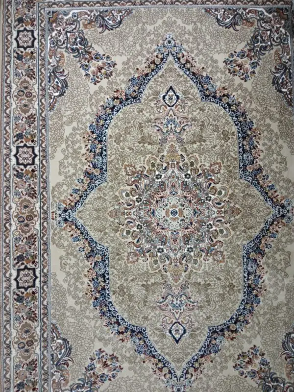 Elegant Cream Persian-Style Carpet - 2m x 3m