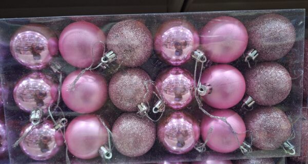 Glitter Christmas Bauble Set