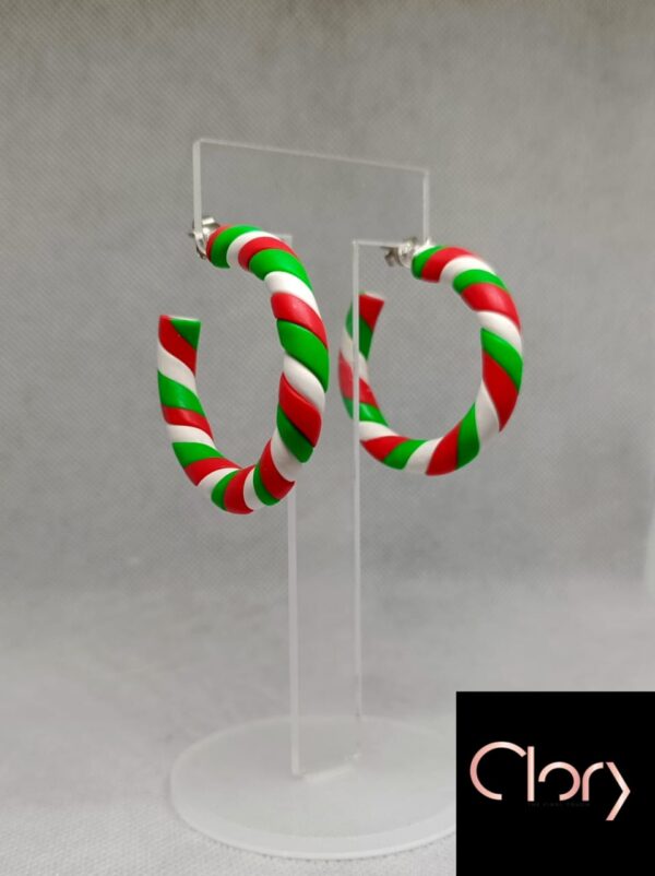 Candy Cane Holiday Hoops