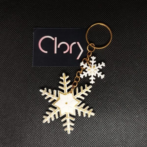 Snowflake Charm Keychain