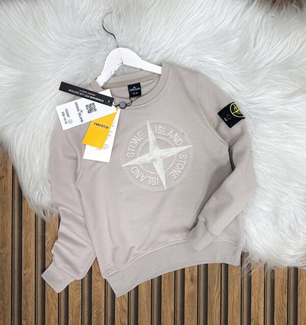 Stone Island Compass Logo Sweatshirt - Image 4