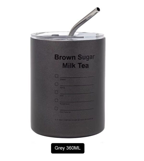 Brown Sugar Milk Tea Grey Thermos