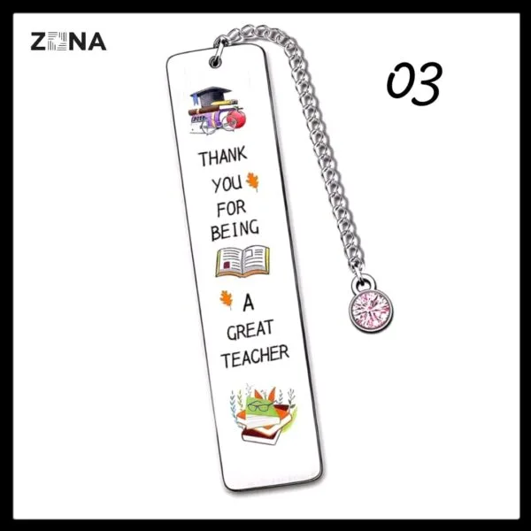 Teacher Appreciation Metal Bookmark - Image 3