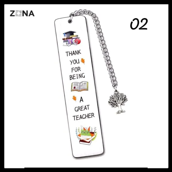 Teacher Appreciation Metal Bookmark - Image 2