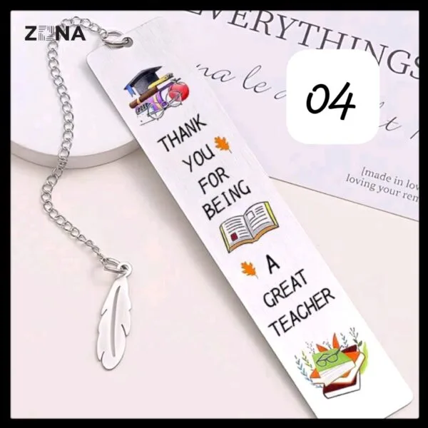 Teacher Appreciation Metal Bookmark - Image 4