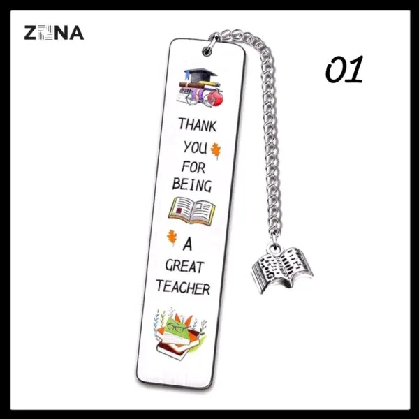 Teacher Appreciation Metal Bookmark