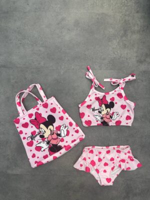 Minnie Mouse Pink Swimsuit Set for Kids