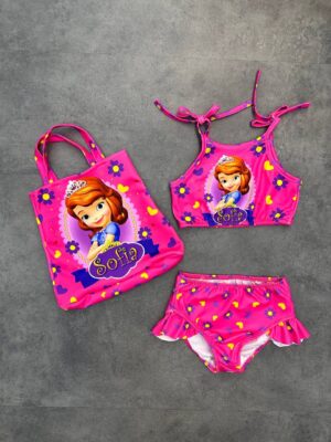 Sofia the First Pink Swimsuit Set for Kids