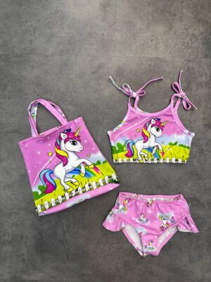 Unicorn Fantasy Swimsuit Set for Kids