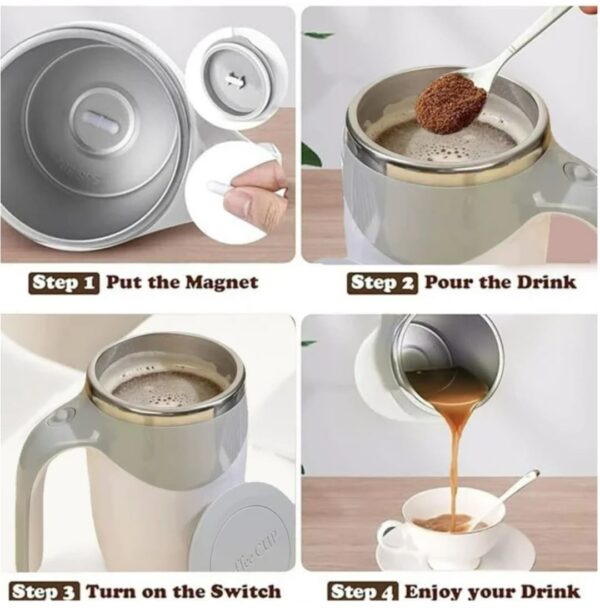 Automatic Self-Stirring Magnetic Coffee Mug - Image 2