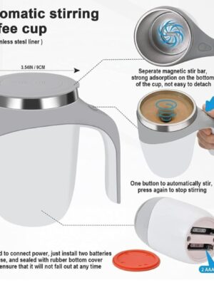 Automatic Self-Stirring Magnetic Coffee Mug