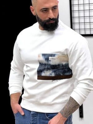 Men’s Abstract Print Sweatshirt