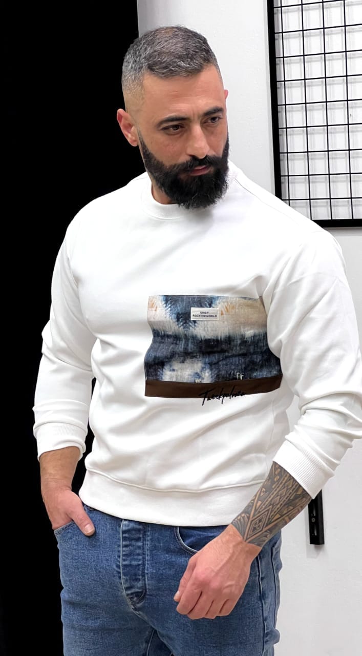 Men’s Abstract Print Sweatshirt