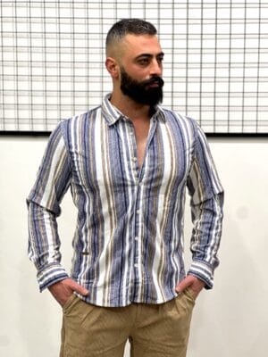 Men’s Striped Cotton Shirt