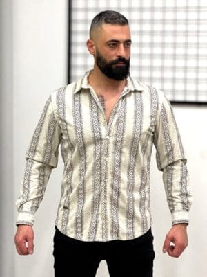 Men’s Premium Patterned Long Sleeve Shirt