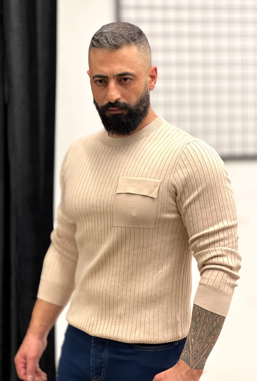 Men’s Ribbed Knit Sweater