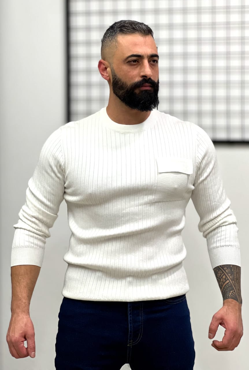 Men’s Ribbed Knit Sweater