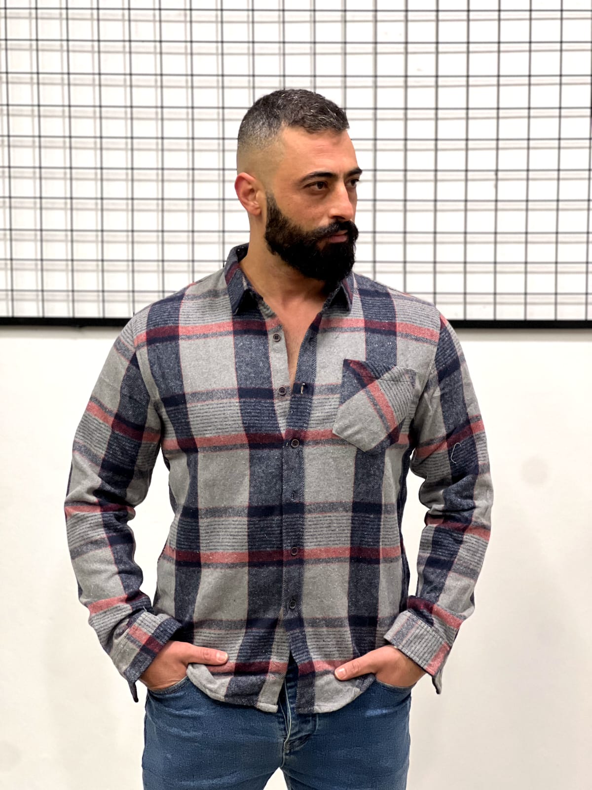 Men’s Plaid Flannel Shirt